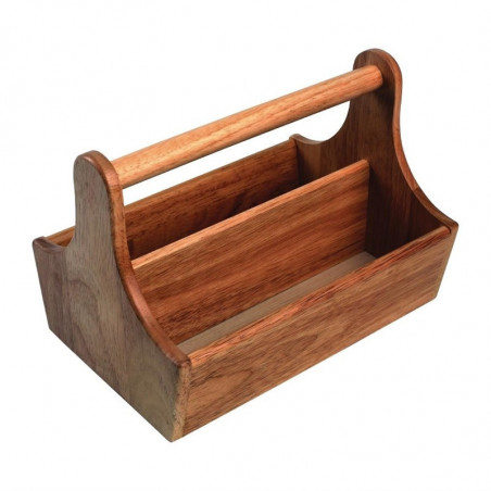 Cesta de condimentos de madera de acacia - T&G Woodware - Fourniresto