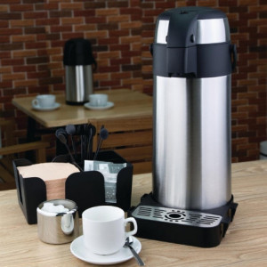 Double-Walled Stainless Steel 5L Pump Jug - Olympia