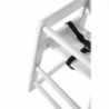 High chair in white wood - Bolero - Fourniresto