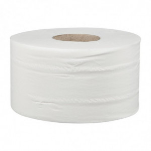 Toilet Paper Rolls 2 Ply Mini Jumbo 150m - Pack of 12 - Jantex