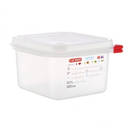 Caja de alimentos GN1/6 1,7L - Lote de 4 - Araven - Fourniresto