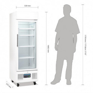 Vitrine Réfrigérée Positive Blanche Série G - 218 L - Polar - Fourniresto