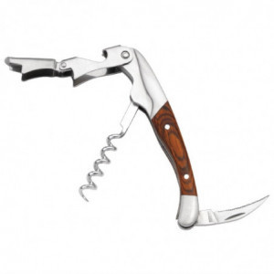 Stainless Steel Double Lever Corkscrew - FourniResto - Fourniresto