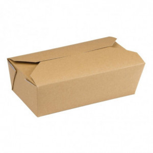 Cajas de alimentos rectangulares de papel kraft - 985 ml - Lote de 250 - Colpac