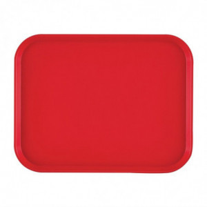 Bandejarectangular de polipropileno para comida rápida roja 410mm - Cambro - Fourniresto