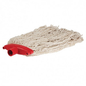 Cabeza de fregona con flecos Prairie Kentucky Support Rojo - Jantex - Fourniresto