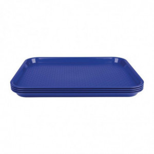 Blue Plastic Fast Food Tray - Olympia KRISTALLON - Fourniresto