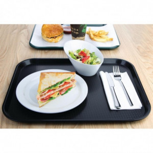 Black Plastic Fast Food Tray - Olympia KRISTALLON - Fourniresto