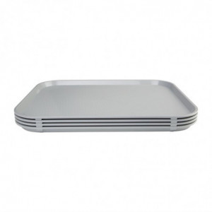 Plastic Gray Fast Food Tray - Olympia KRISTALLON - Fourniresto