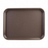 Brown Plastic Fast Food Tray - Olympia KRISTALLON - Fourniresto