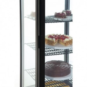 Vitrina refrigerada con puertas curvas - Negra 235 L - Polar - Fourniresto