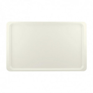 Plateau de service en polyester GN1/1 530x325mm Blanc perle - Roltex - Fourniresto