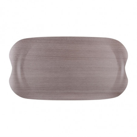 Bandejade Servicio Wave 43x23cm Madera Gris Veteado - Roltex - Fourniresto