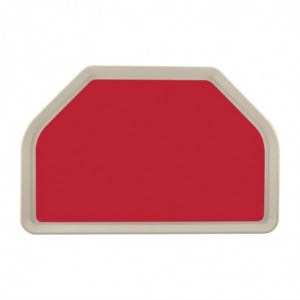 Bandejade servicio de poliéster trapezoidal GN 500x325mm Rojo - Roltex - Fourniresto