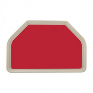 Plateau de Service en Polyester Trapèze GN 500x325mm Rouge - Roltex - Fourniresto