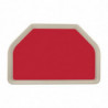 Bandejade servicio de poliéster trapezoidal GN 500x325mm Rojo - Roltex - Fourniresto