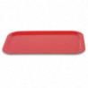 Bandejade servicio de poliéster trapezoidal GN 500x325mm Rojo - Roltex - Fourniresto