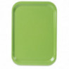 Bandejade servicio de poliéster trapezoidal GN 500x325mm verde - Roltex - Fourniresto