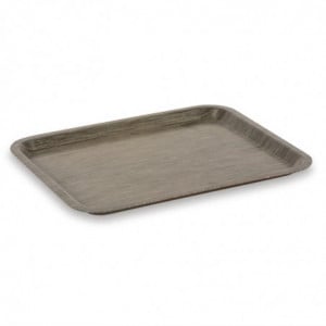 Melamine Service Tray 265x325mm Wenge - Roltex - Fourniresto