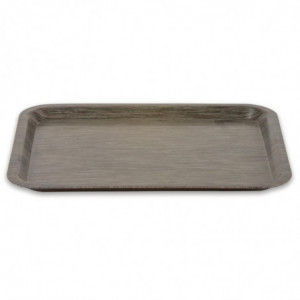 Melamine Service Tray 265x325mm Wenge - Roltex - Fourniresto