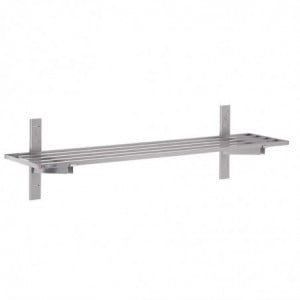Ajourée Wall Shelf in Stainless Steel - L 1800 x 400mm - Gastro M