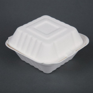 Cajas de hamburguesas compostables - L 149 mm - Paquete de 500 - Fiesta Green