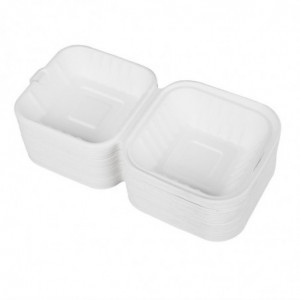 Cajas de hamburguesas compostables - L 149 mm - Paquete de 500 - Fiesta Green