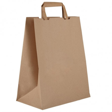 Grandes Bolsas Compostables de Papel Reciclado - P 250 mm - Lote de 250 - Vegware