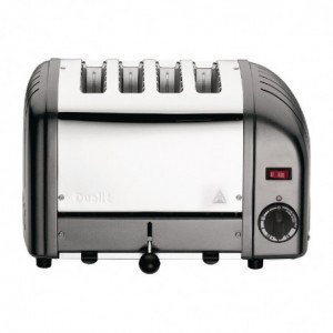 4-Slice Anthracite Vario Toaster - Dualit