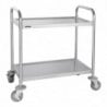 Petit Chariot De Débarrassage En Inox - 2 Niveaux - L 710 x P 405mm - Vogue