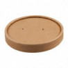 Tapas para Tazones de Sopa Kraft Microondas Reciclables 225ml y 350ml - Lote de 500 - Colpac