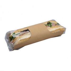 Sachets Baguette Kraft Reciclables Clasp Clip - Lote de 500 - Colpac