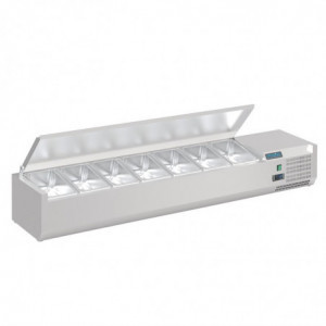 Saladette para colocar con tapa Serie G - 7 x GN 1/4 - Polar