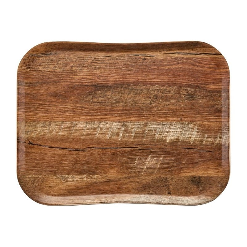 Century natural oak brown polyester tray - 330 x 430mm - Cambro - Fourniresto