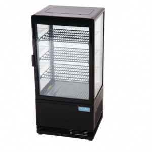 Vitrina Refrigerada Positiva Negra Serie C - 68 L - Polar