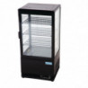 Vitrina refrigerada positiva negra Serie C - 68 L - Polar - Fourniresto