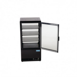 Vitrina Refrigerada Positiva Negra Serie C - 68 L - Polar