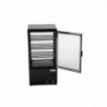 Vitrina refrigerada positiva negra Serie C - 68 L - Polar - Fourniresto