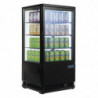 Vitrina refrigerada positiva negra Serie C - 68 L - Polar - Fourniresto