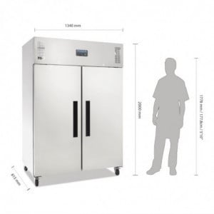 Armario Refrigerado Positivo GN Doble Puerta Serie G - 1200L - Polar