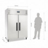 Armario Refrigerado Positivo GN de Doble Puerta Serie G - 1200L - Polar