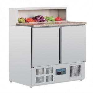 Mostrador de preparación refrigerado para pizzas Serie G - 288L - Polar - Fourniresto