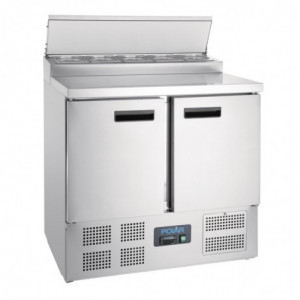 Mostrador de preparación refrigerado para pizzas y ensaladas Serie G - 254L - Polar - Fourniresto