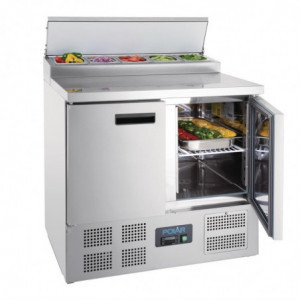 Mostrador de preparación refrigerado para pizzas y ensaladas Serie G - 254L - Polar - Fourniresto