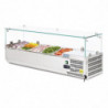 Vitrina de ingredientes refrigerada Serie G - 5 x GN 1/4 - Polar - Fourniresto