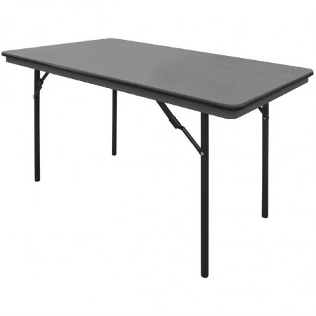 Mesa rectangular plegable gris de ABS - 1220 mm - Bolero - Fourniresto