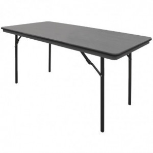 Mesa rectangular plegable gris en ABS - 1520 mm - Bolero - Fourniresto