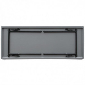 Mesa rectangular plegable gris en ABS - 1520 mm - Bolero - Fourniresto