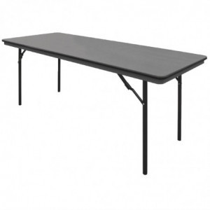 Mesa rectangular plegable gris de ABS - 1830 mm - Bolero - Fourniresto