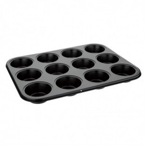 Placa antiadherente de 12 moldes para muffins - Vogue